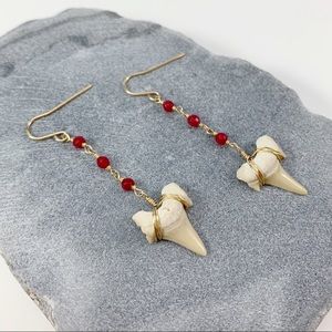 KATY GINGER DESIGNS Shark Teeth Earrings